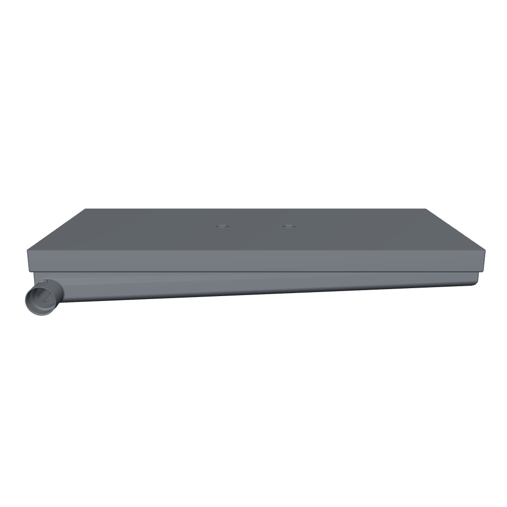 MAKS 120007001 MAKS Holding Tank 59 X 28.5 X 8 - 42 Gallons - Side Left Hand Drain - Blank Tank 360 view