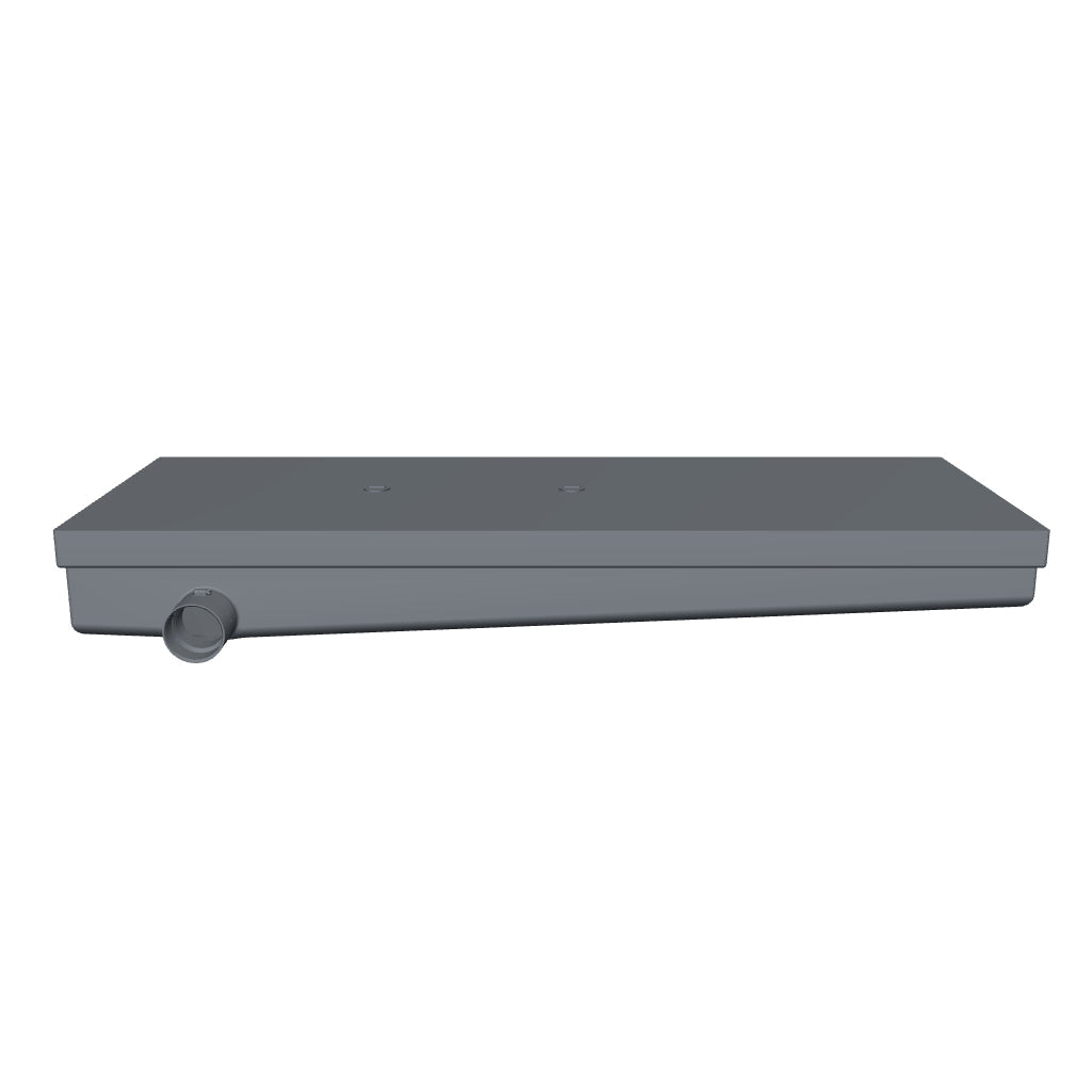 MAKS 120014001 MAKS Holding Tank 63 X 24 X 8 - 38 Gallons - Side Left Hand Drain - Blank Tank 360 view