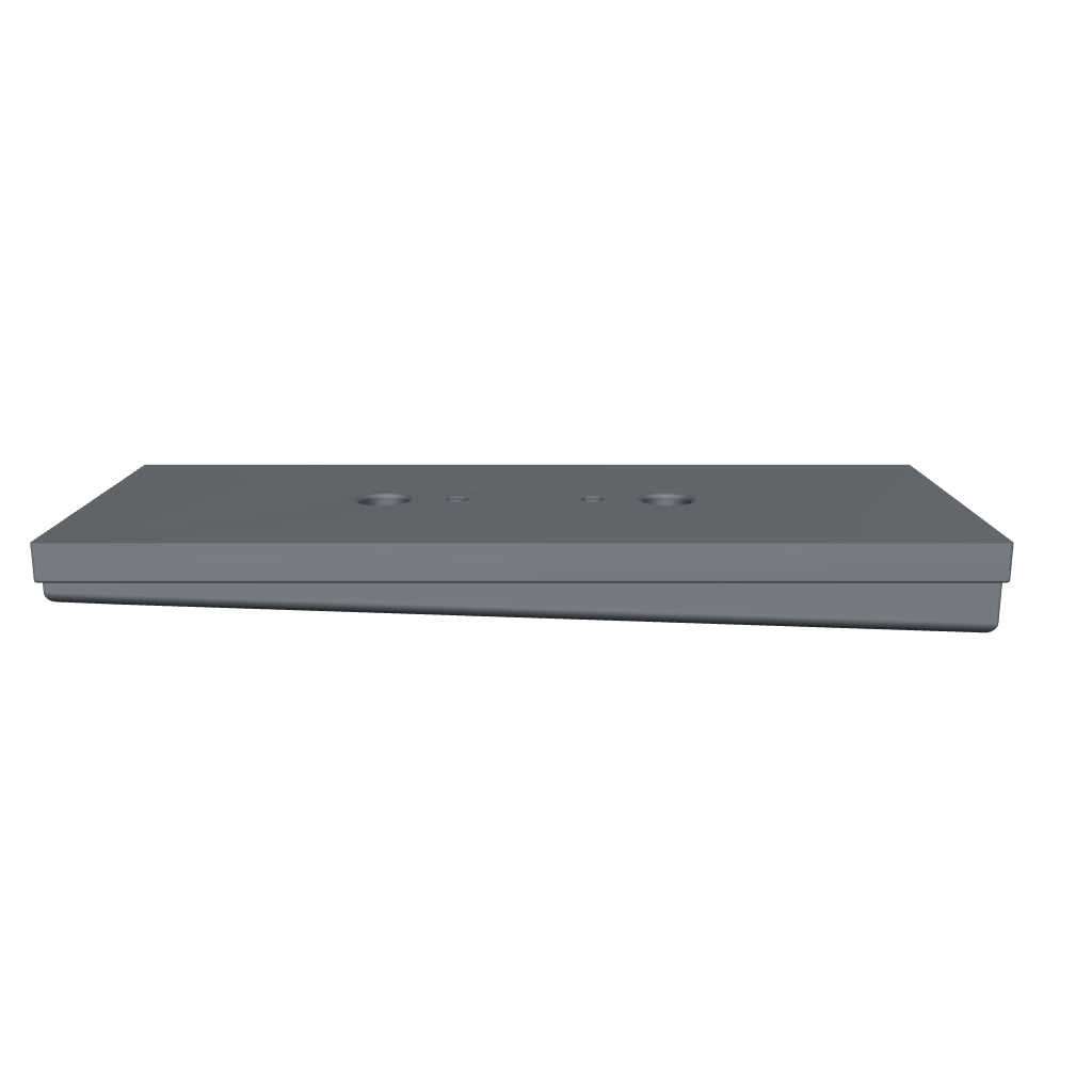 MAKS 120025001 MAKS Holding Tank 70 X 28 X 8 - 47 Gallons - End Center Drain - 2 Core - Blank Tank 360 view