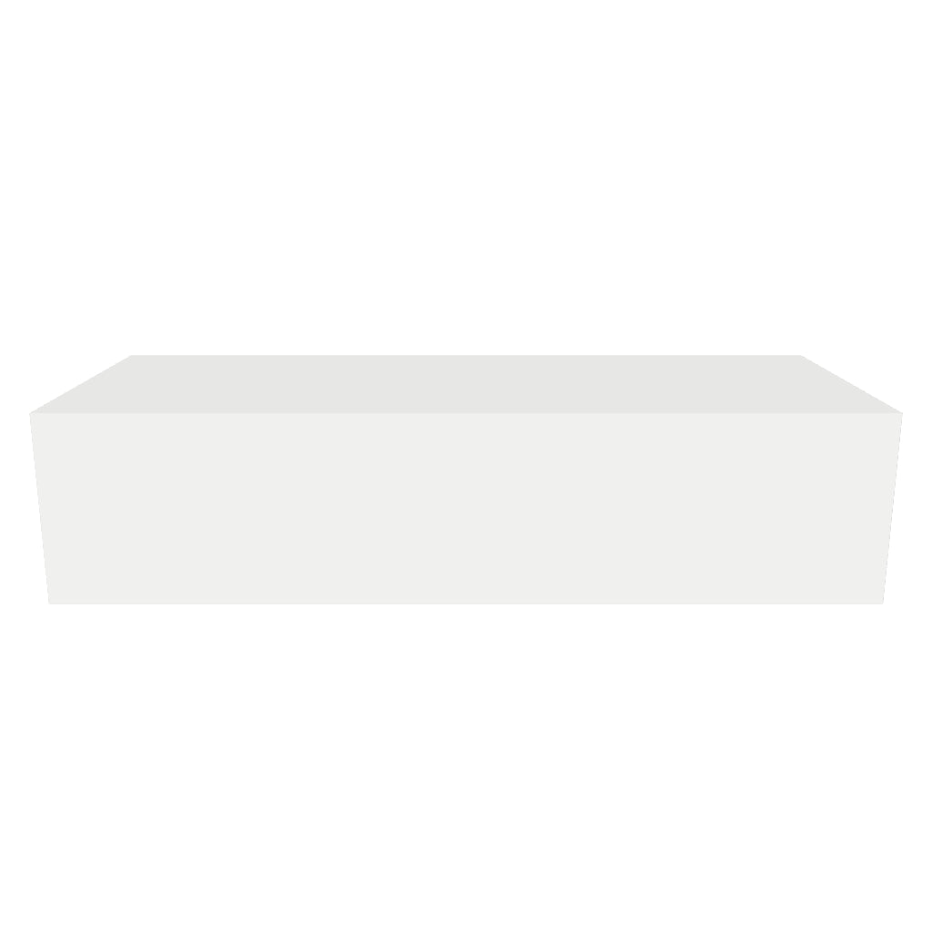 Interactive 360 view of 98 gallon RV fresh water tank, 64 by 26 by 15 inches