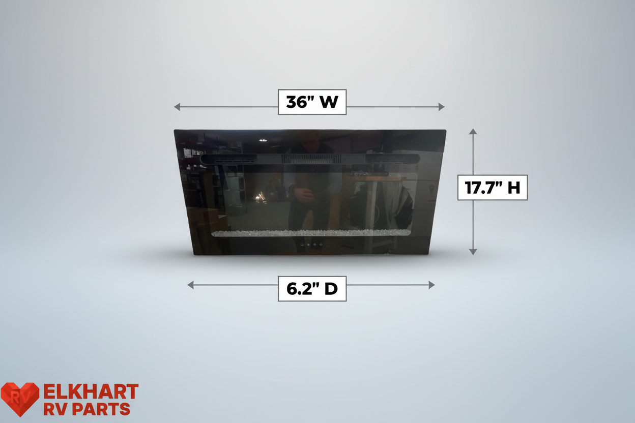 Product Dimension Diagram with Real Logo
