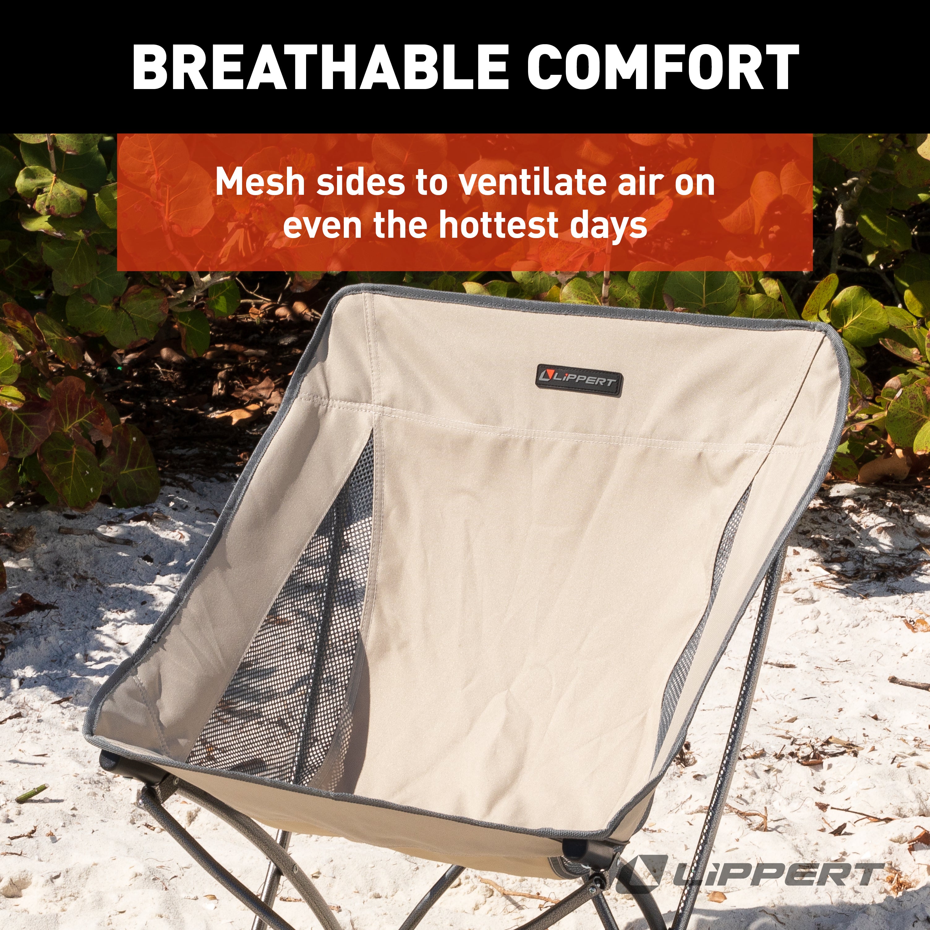 Lippert Baja Compact Camping Chair - Sand - Image 4