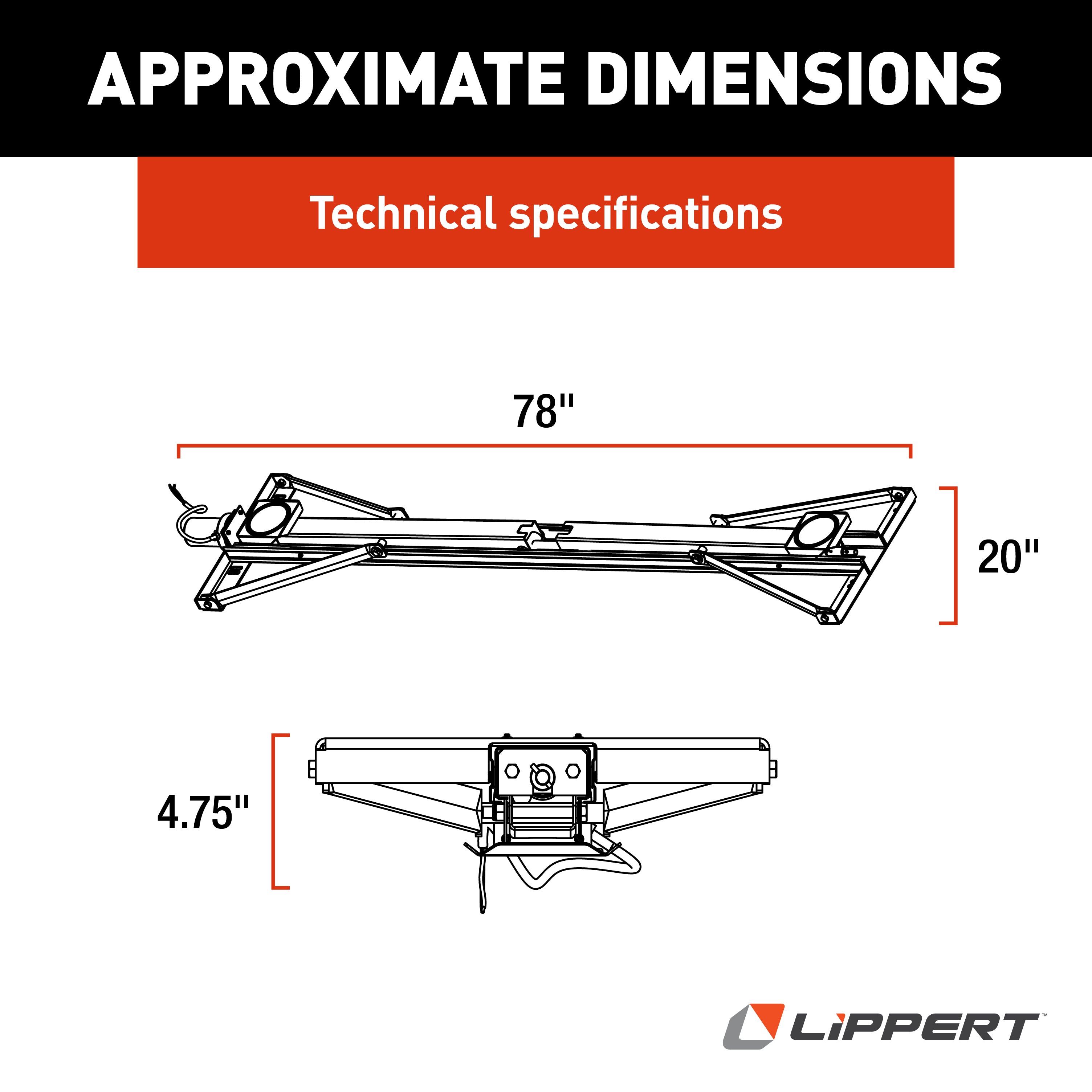 Lippert Psx1 High-Speed Rv Power Jack System Black Switch Assembly - Image 2