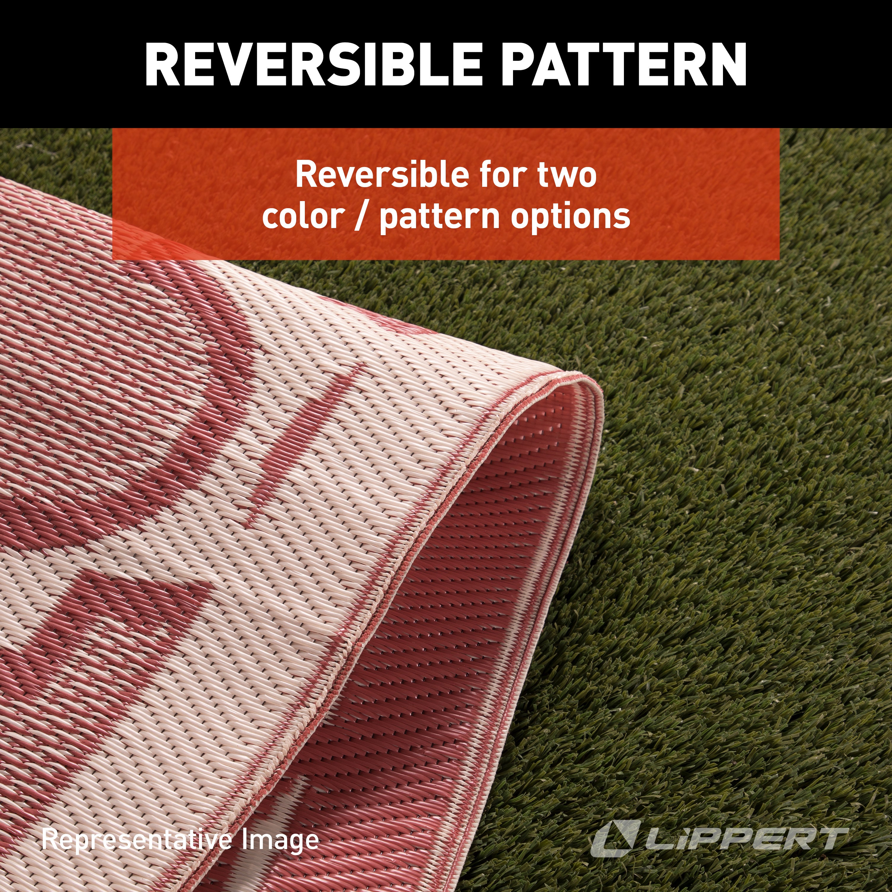 Lippert All Weather Patio Mat - 8' X 16' (Terracotta) - Image 4