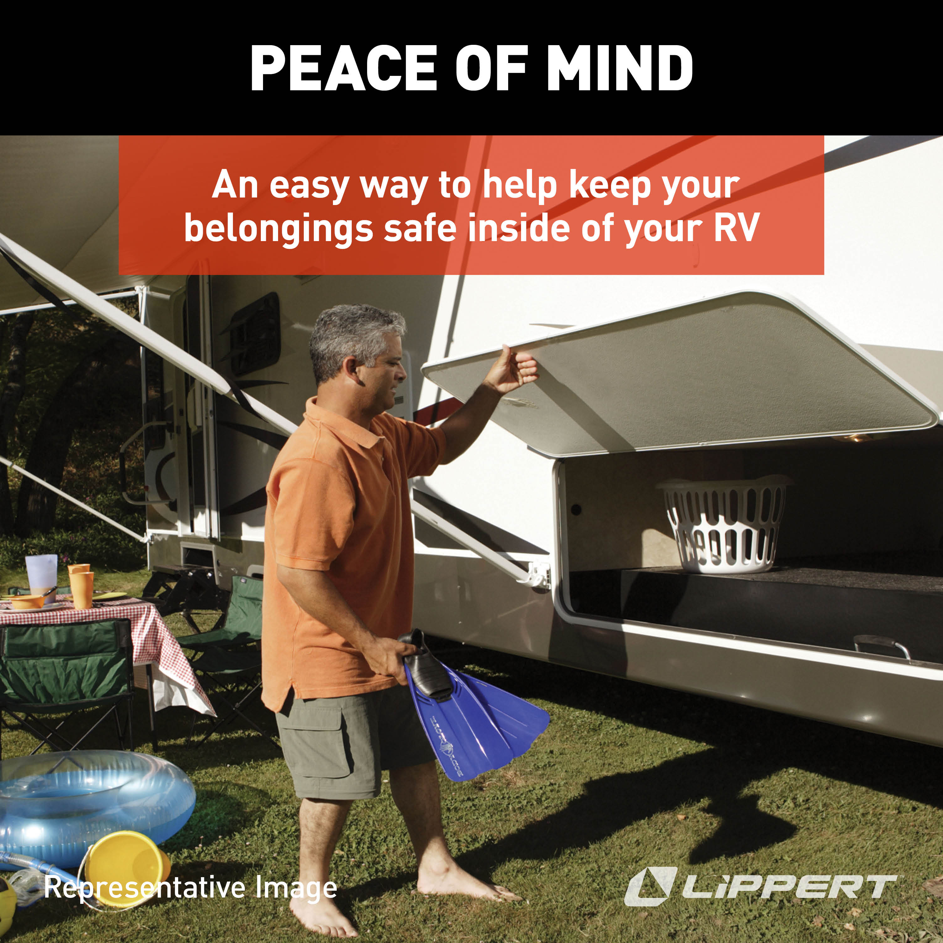 Lippert Slam Latch Rv Baggage Door Mounting Plate - Steel #227840 - Image 4