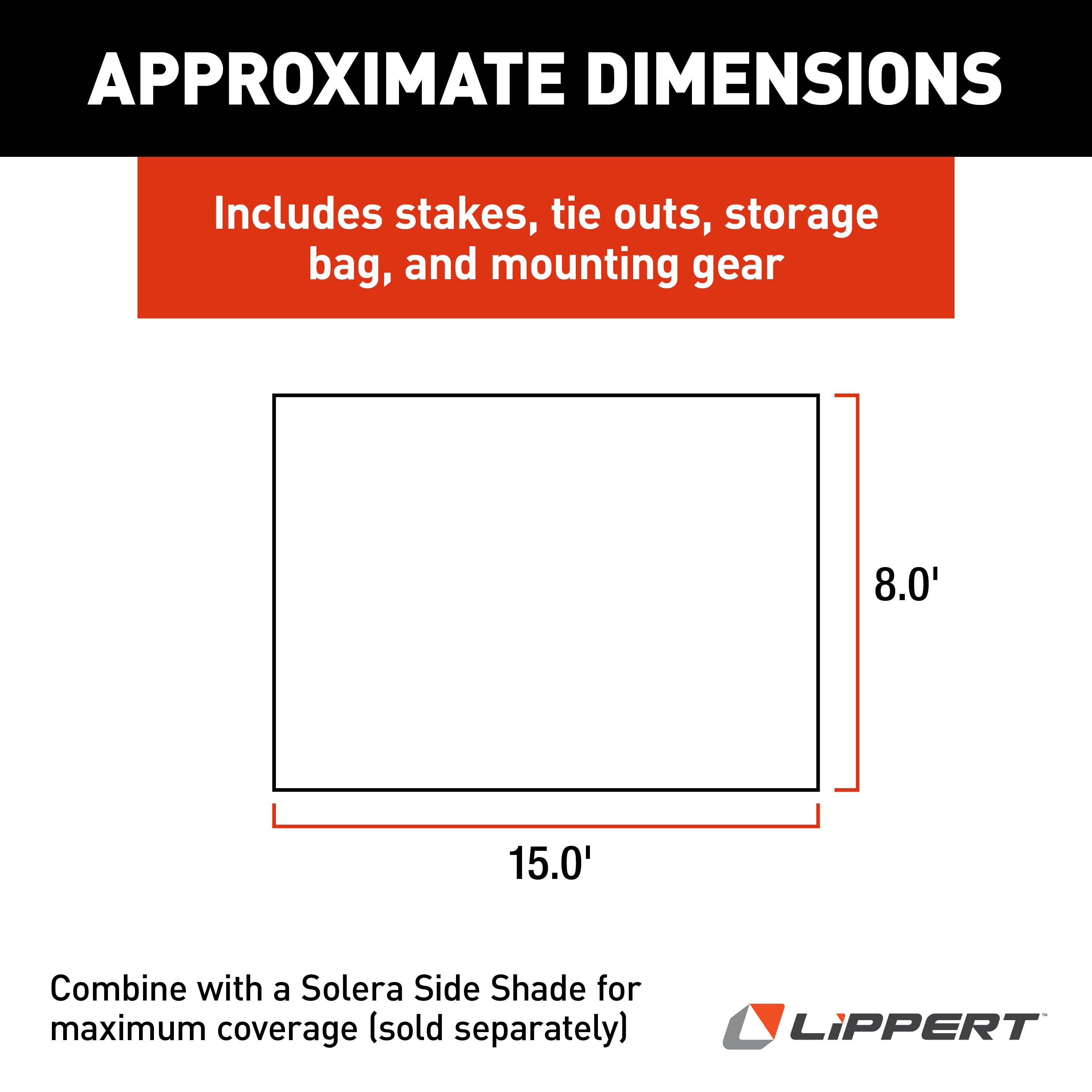 Solera Super Shade Rv Awning Front Panel - 8' X 15' #3797820815 - Image 3