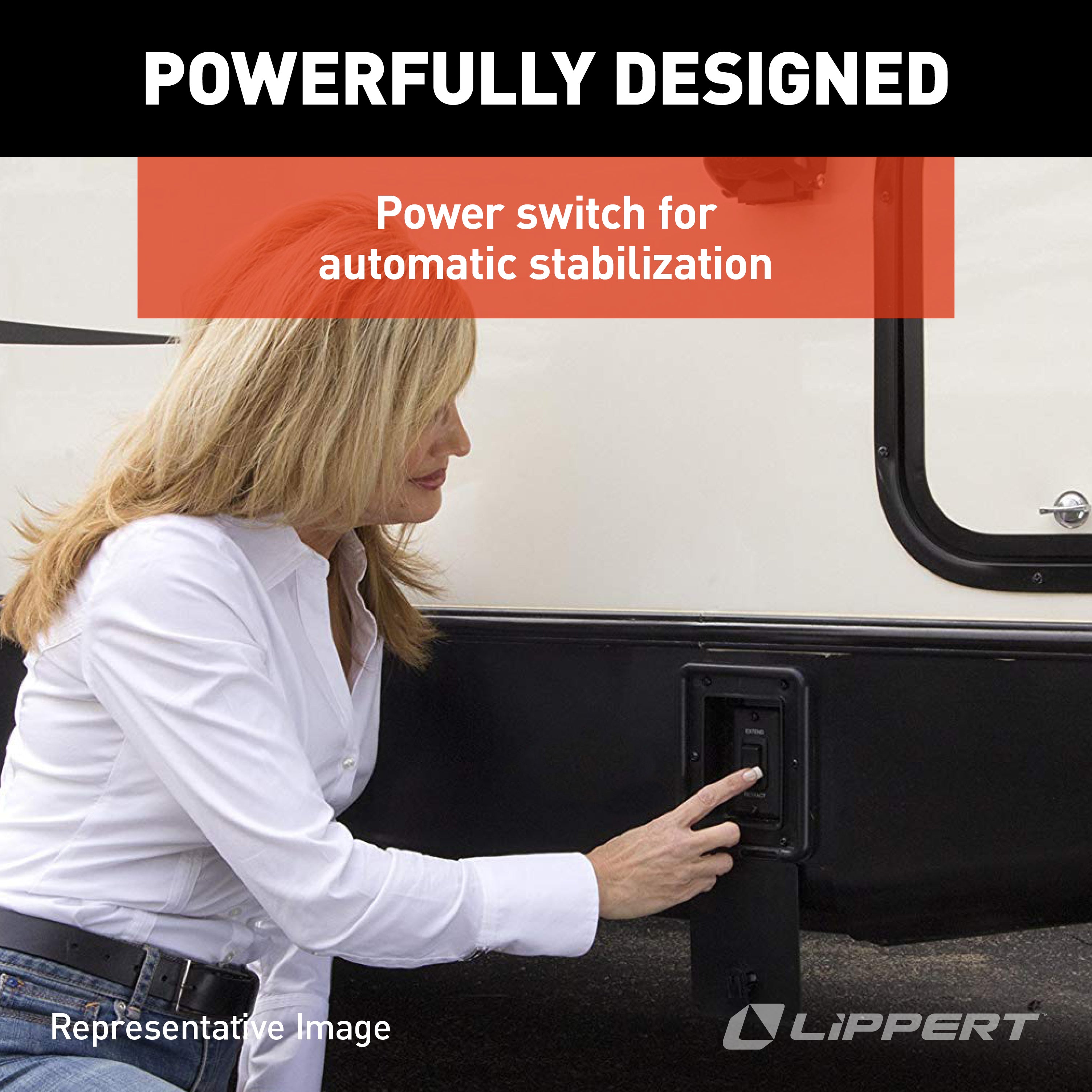 Lippert Psx1 High-Speed Rv Power Jack System Black Switch Assembly - Image 6