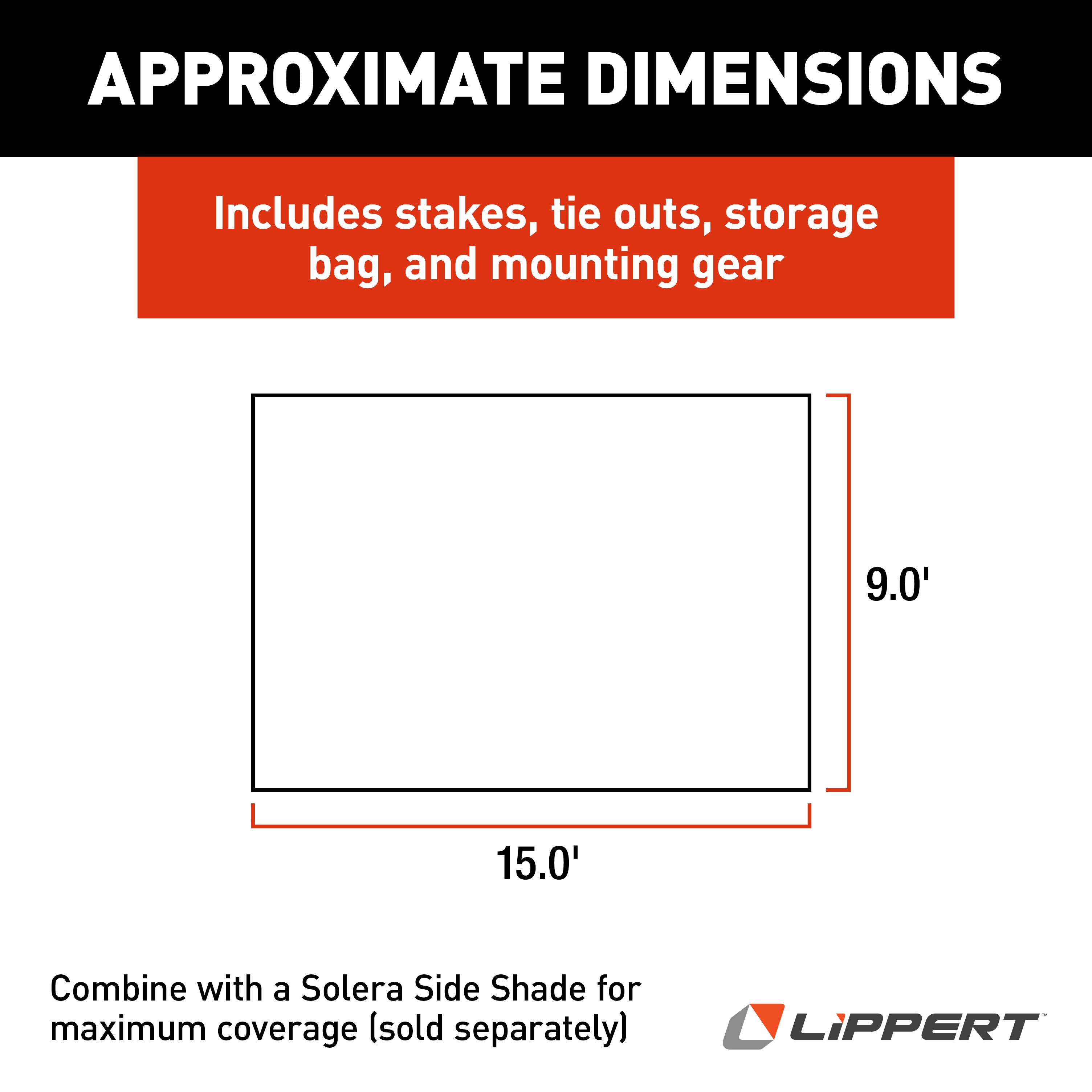 Solera Super Shade Rv Awning Front Panel - 9' X 15' #3797820915 - Image 3