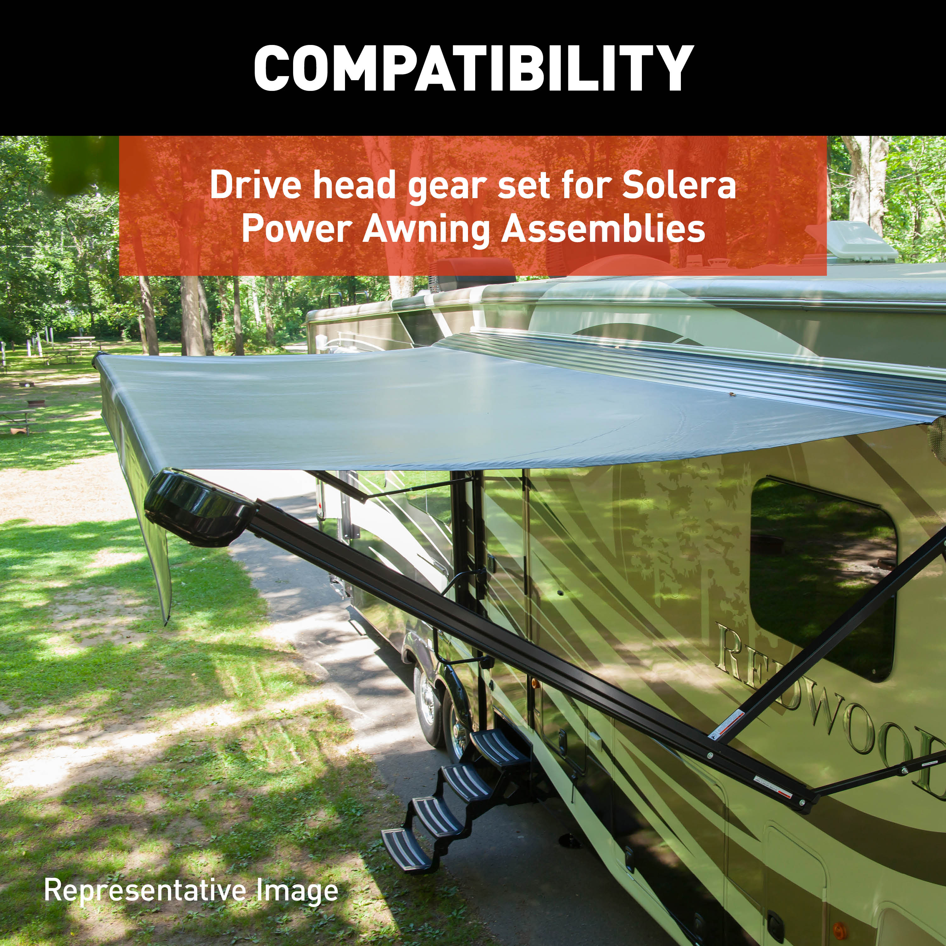 Solera Power Awning Drive Head Gear Kit #353964 - Image 3