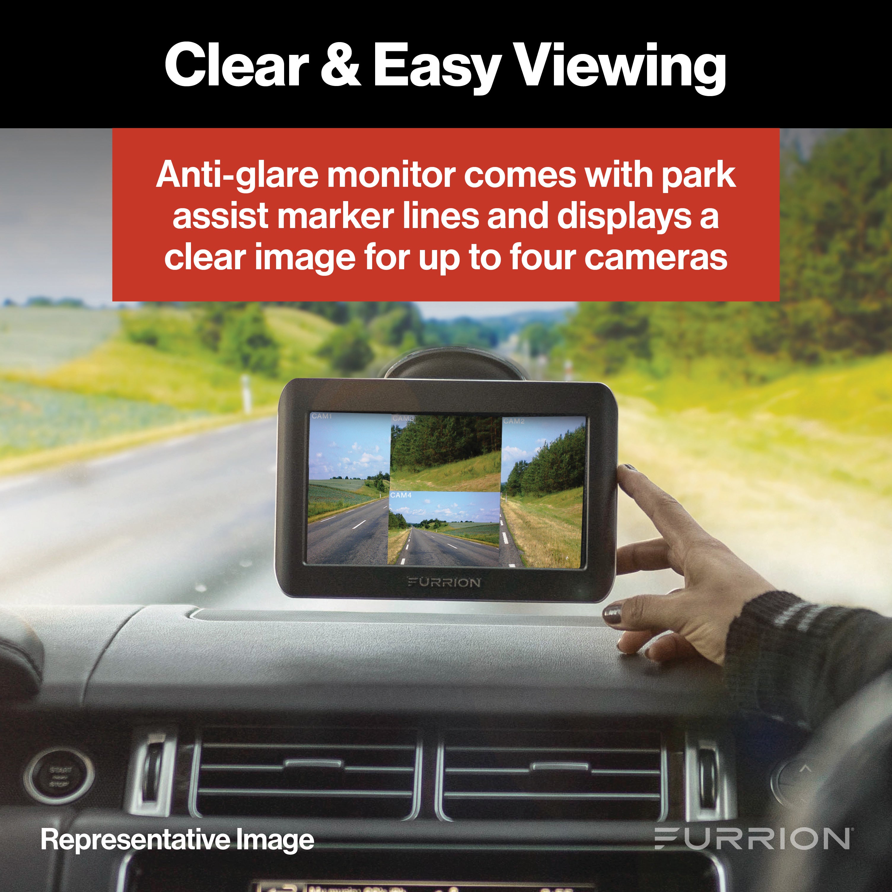 Furrion Vision S Rv Backup Camera System With 3 Cameras & 7" Monitor - Led Marker Lights #Fos07Taem - Image 4