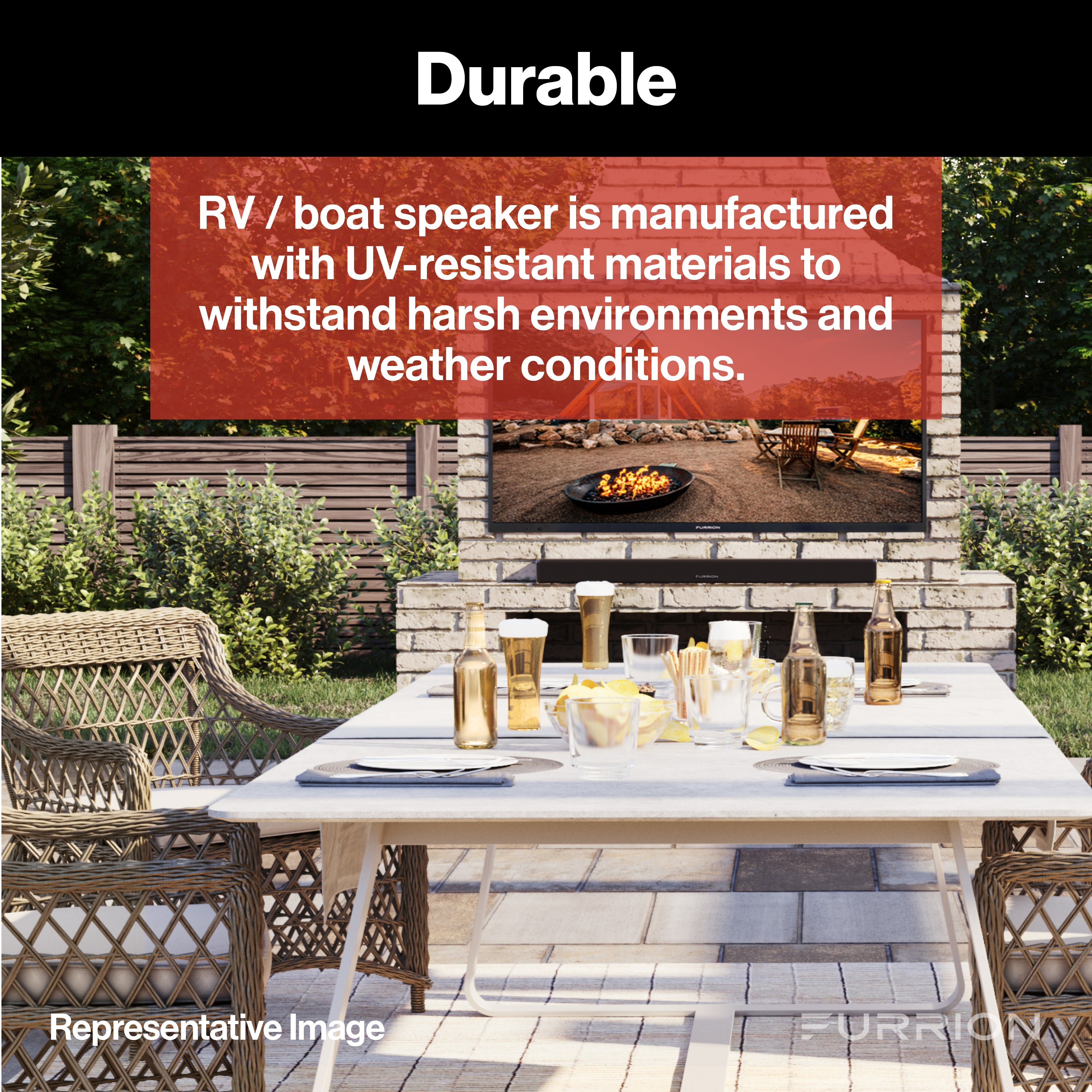 Furrion Outdoor Speaker - 5" Black #Fms5B - Image 4