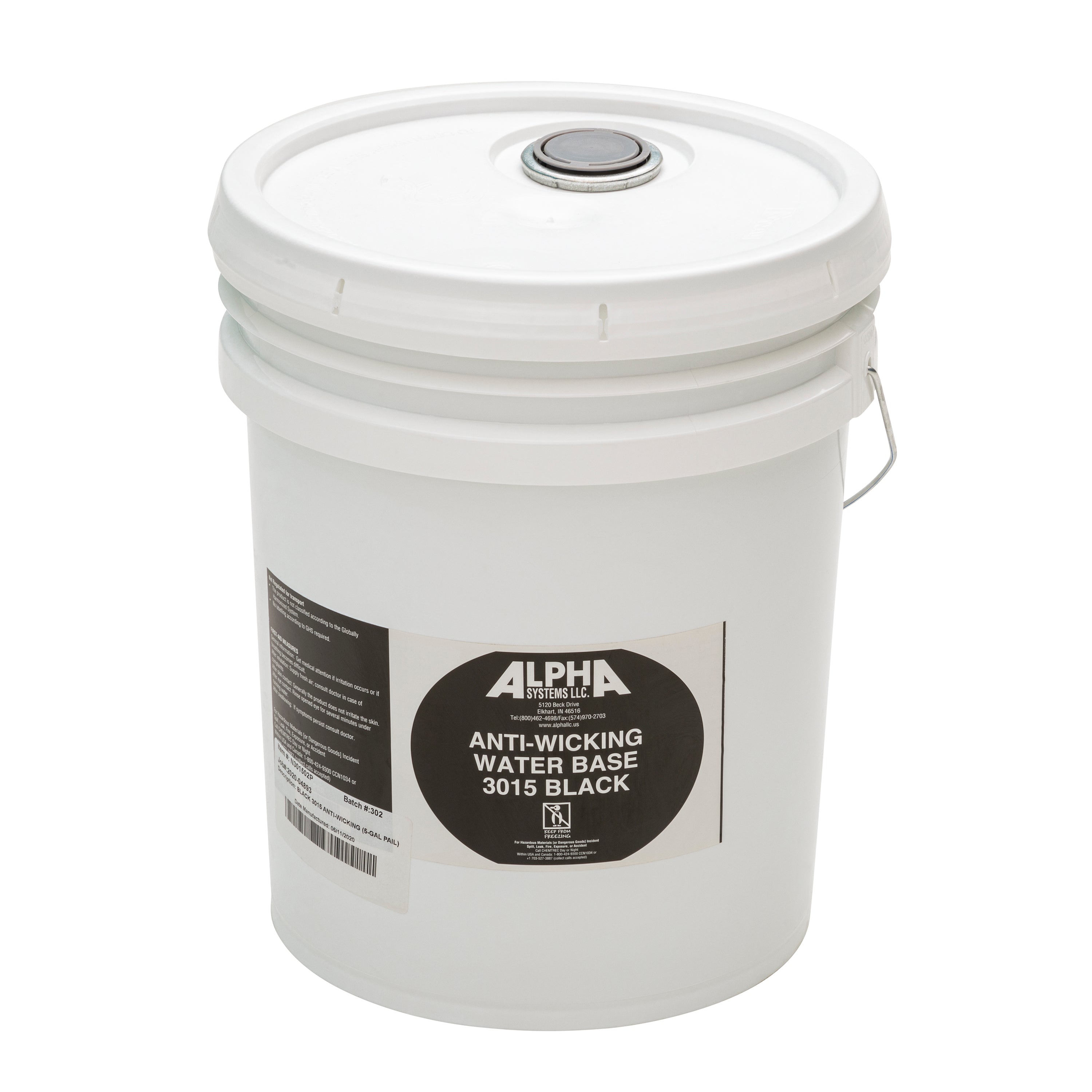 Alpha Systems - Anti-Wicking Adhesive, Black (5 Gallon) - Image 1