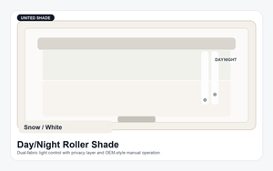 United Shade Custom Day / Night Roller Shades for RV Windows