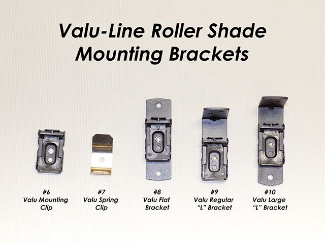 Irvine - #10 Large L Bracket for Valu-Line RV Roller Shades - 1" Tube System Mounting Hardware