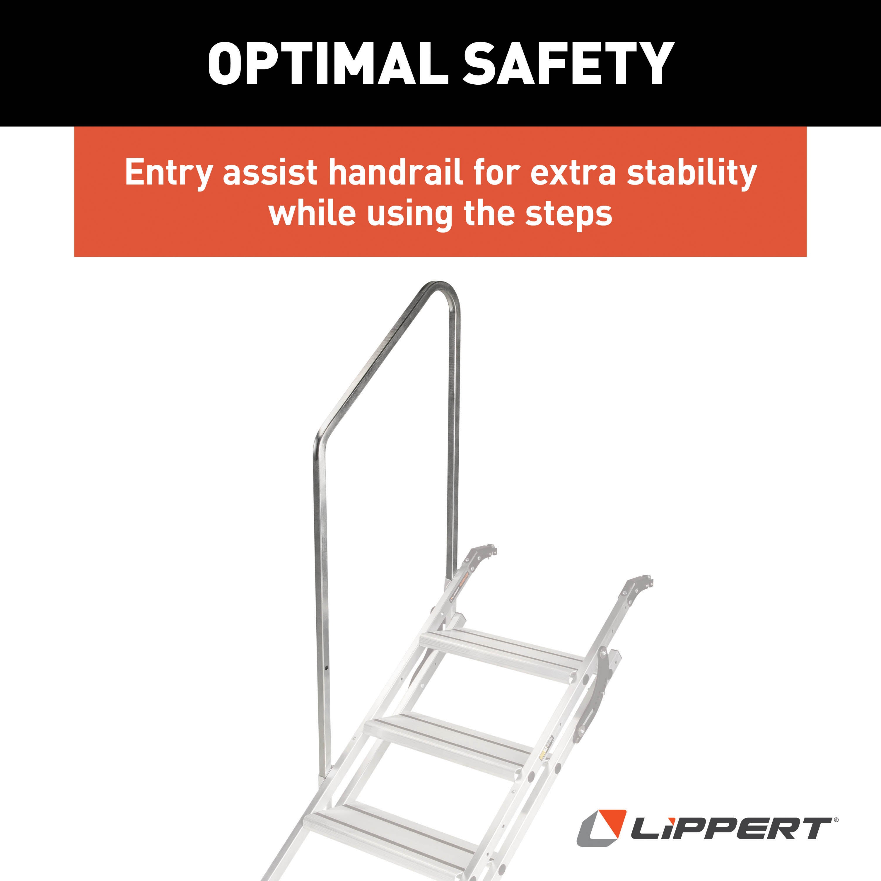 Lippert Victory Step Entry Assist Handrail For Rv Steps - Image 4