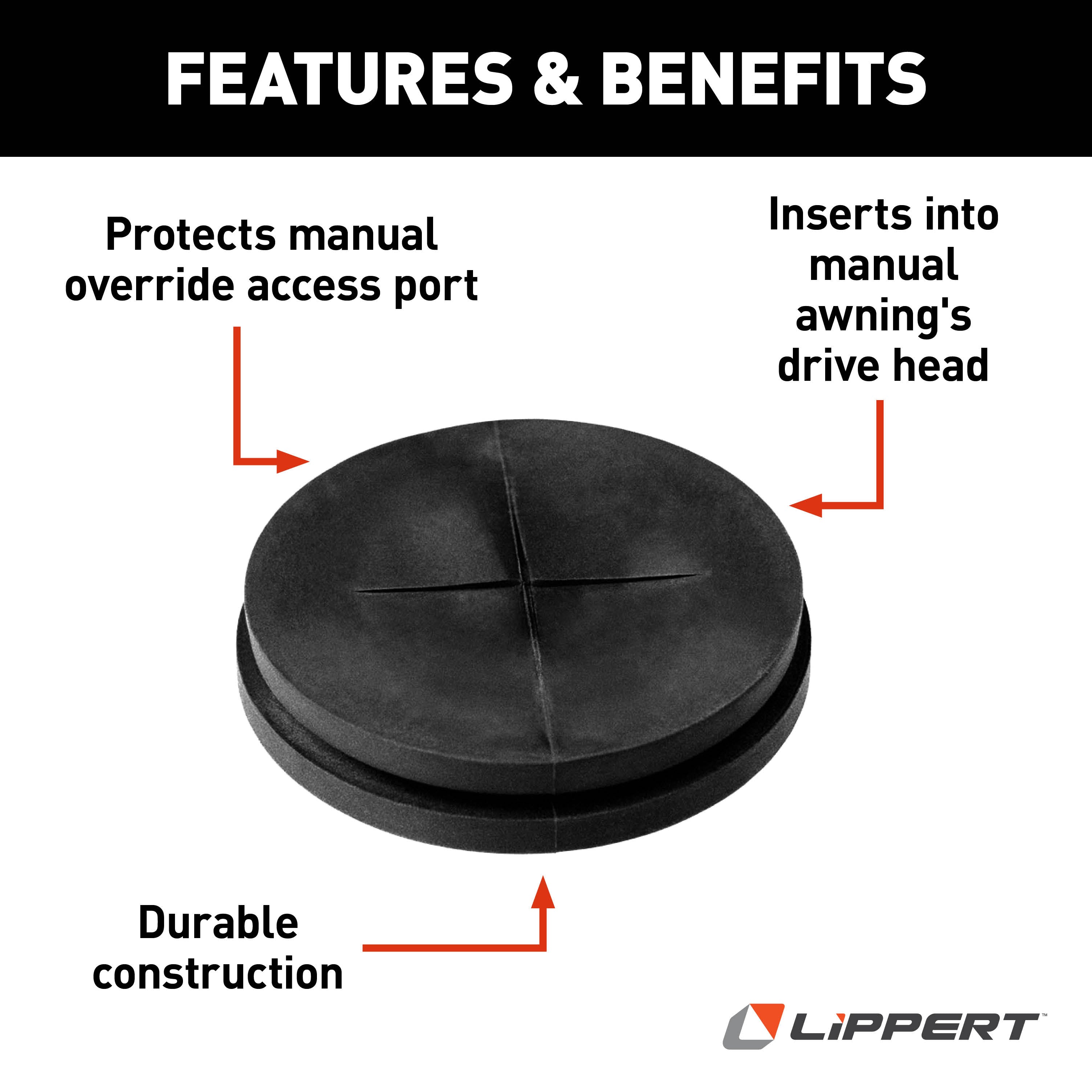 Solera Diaphragm Grommet, 1.625 Id X 1.929 Od, Black, For Manual Crank Hole #299993 - Image 4