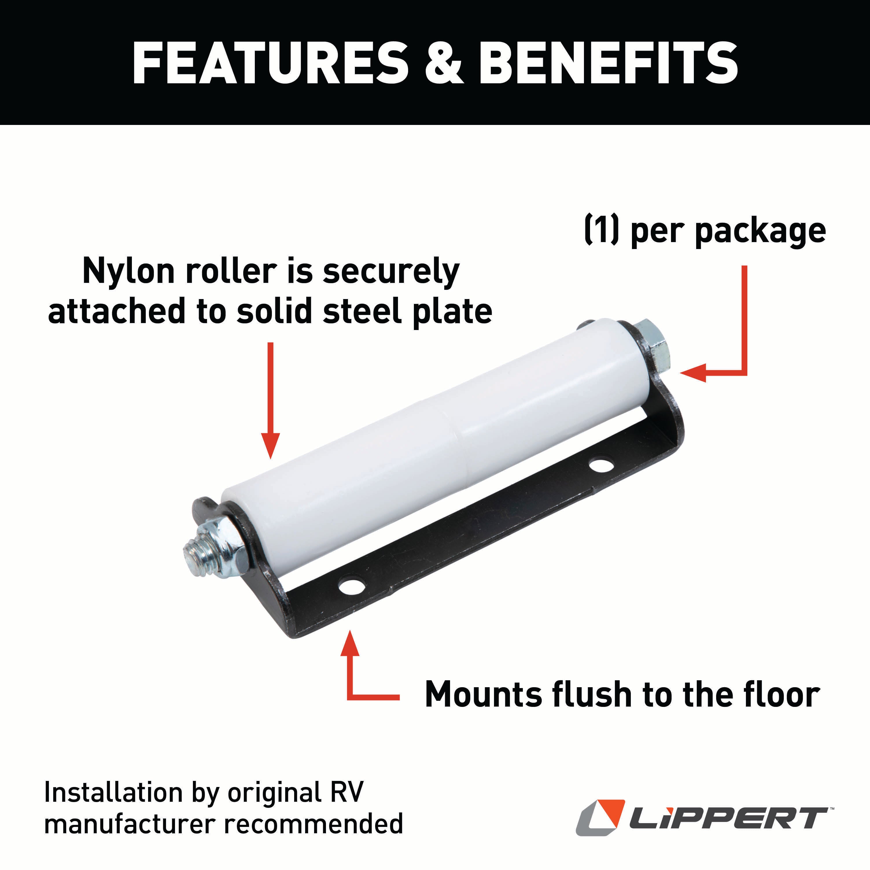 Lippert Replacement Rv Slide-Out J-38 Service Roller #320500 - Image 3
