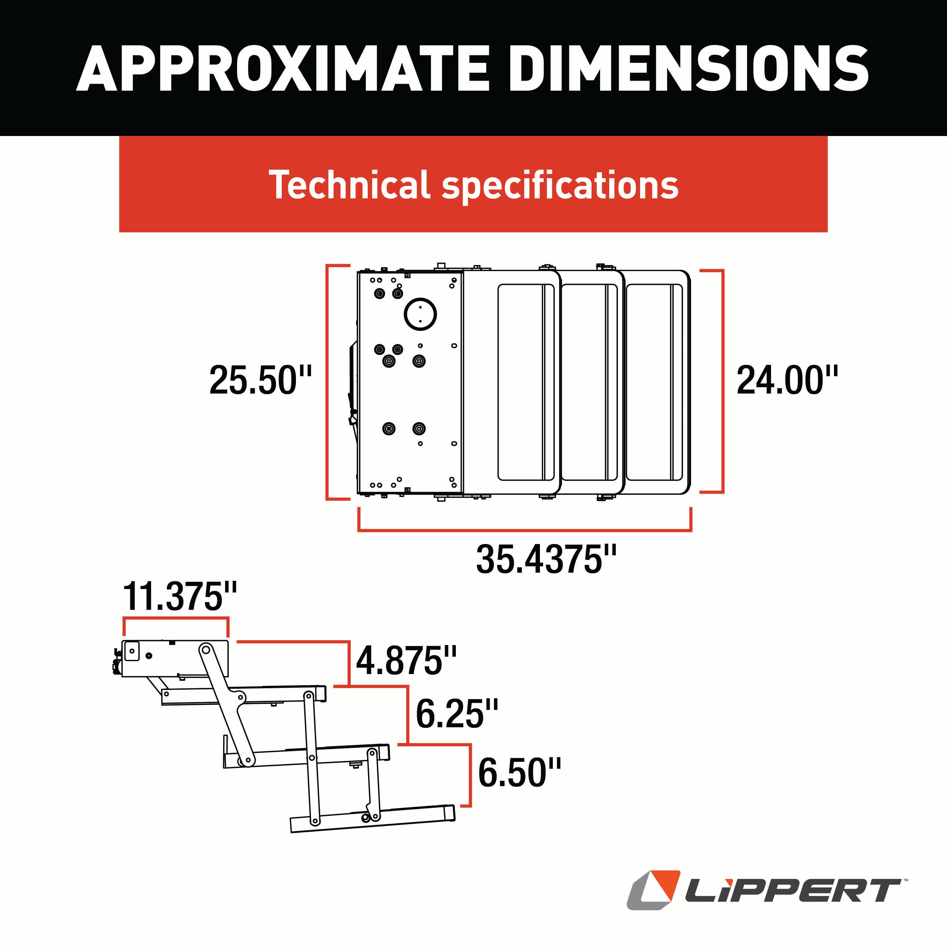 Lippert - 25 Series (7" Rise) Step Assembly With Logic Control Unit And Power Switch Kit - Image 2