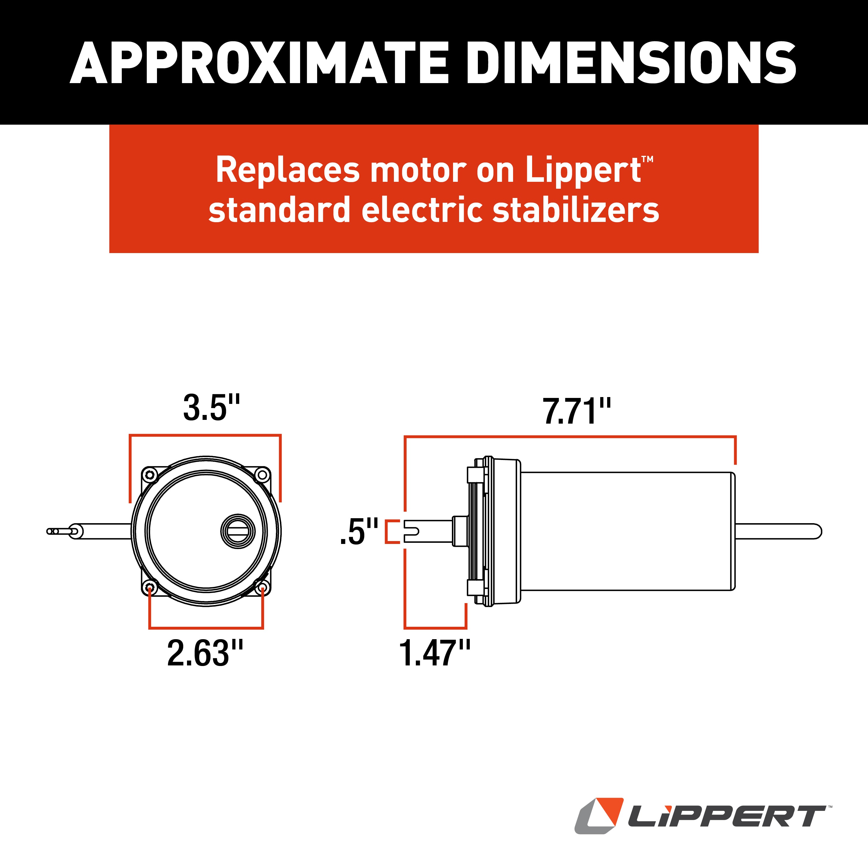 Lippert Replacement Klauber C-800 Electric Rv Stabilizer Motor #C-800 - Image 5