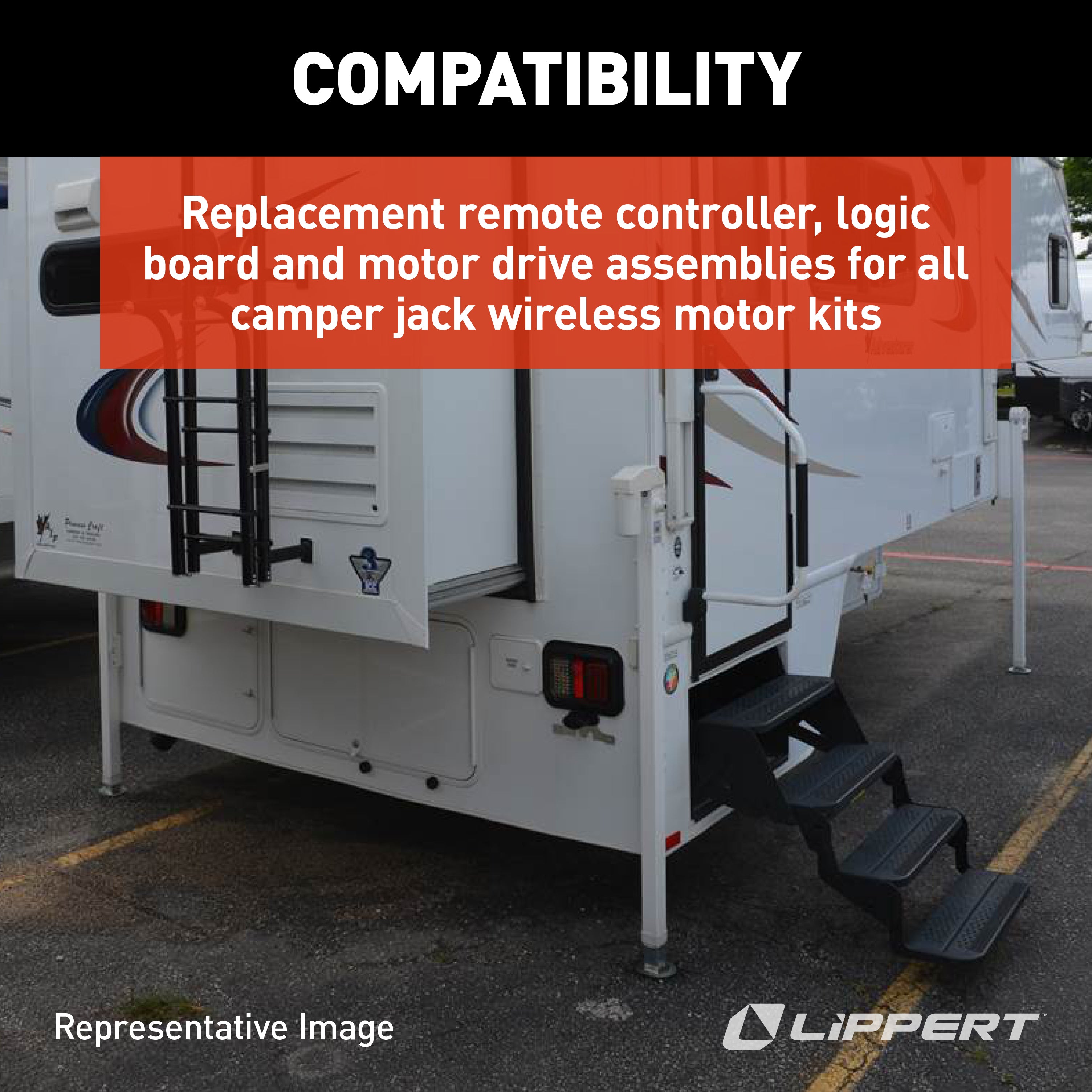 Happijac Clutchless, Current Sensing (Ccs) Motor Drive Assembly With Wireless Remote #733960 - Image 3