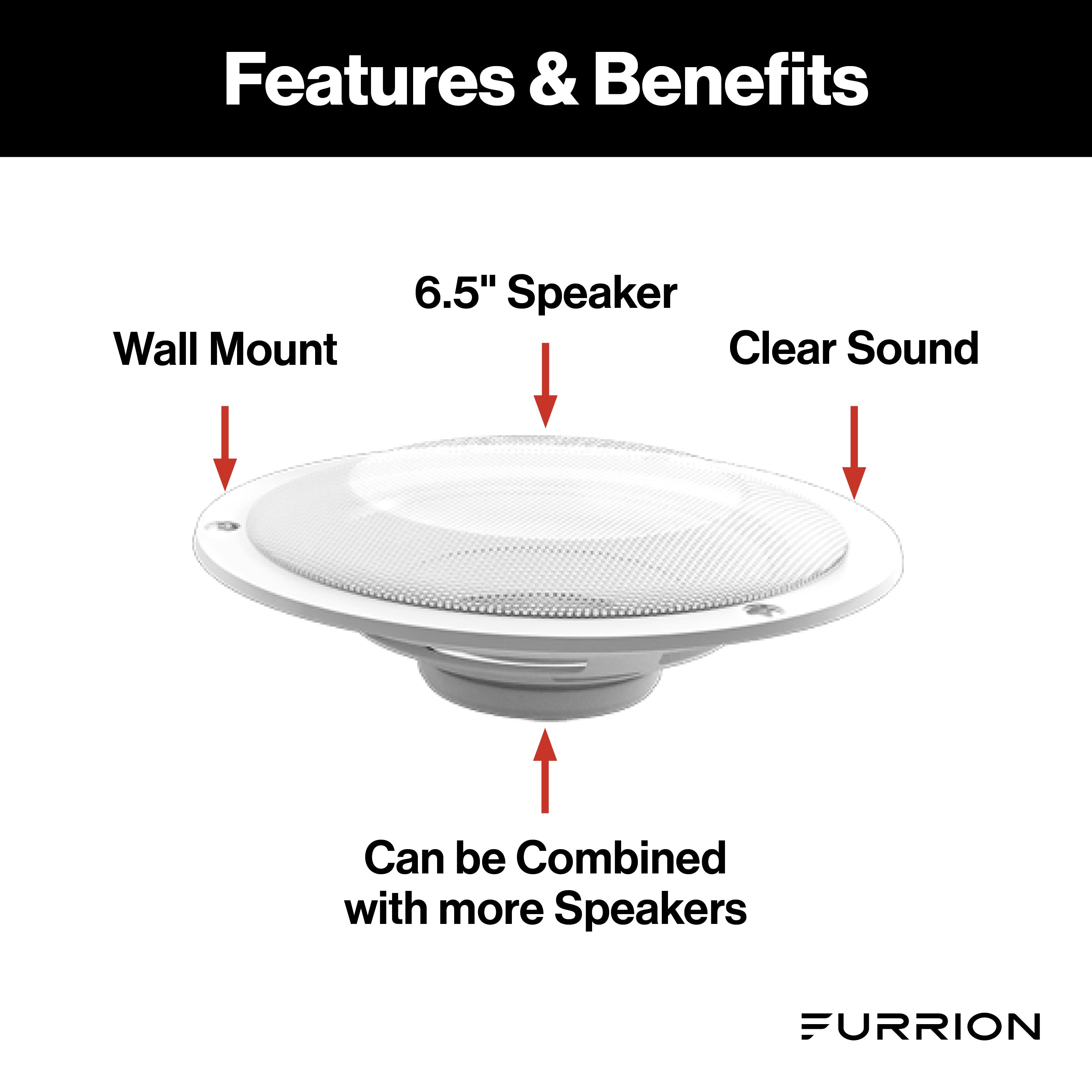 Furrion Wall Mount Speaker -- 6.5", White #Fs65W - Image 3