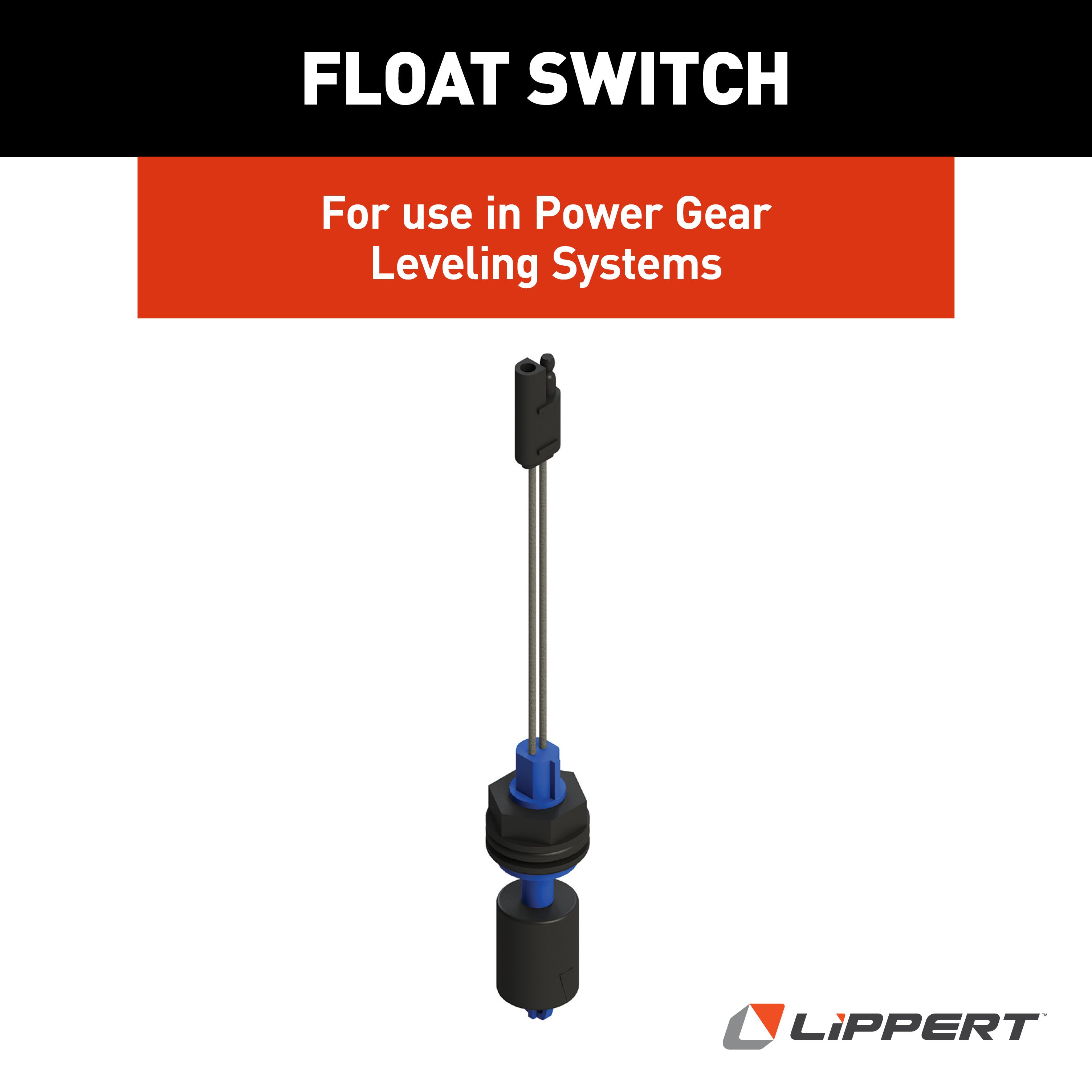 Lippert - Horizontal Fluid Sensor (Trailer Connector With Blue Float) - Power Gear Leveling - Image 4