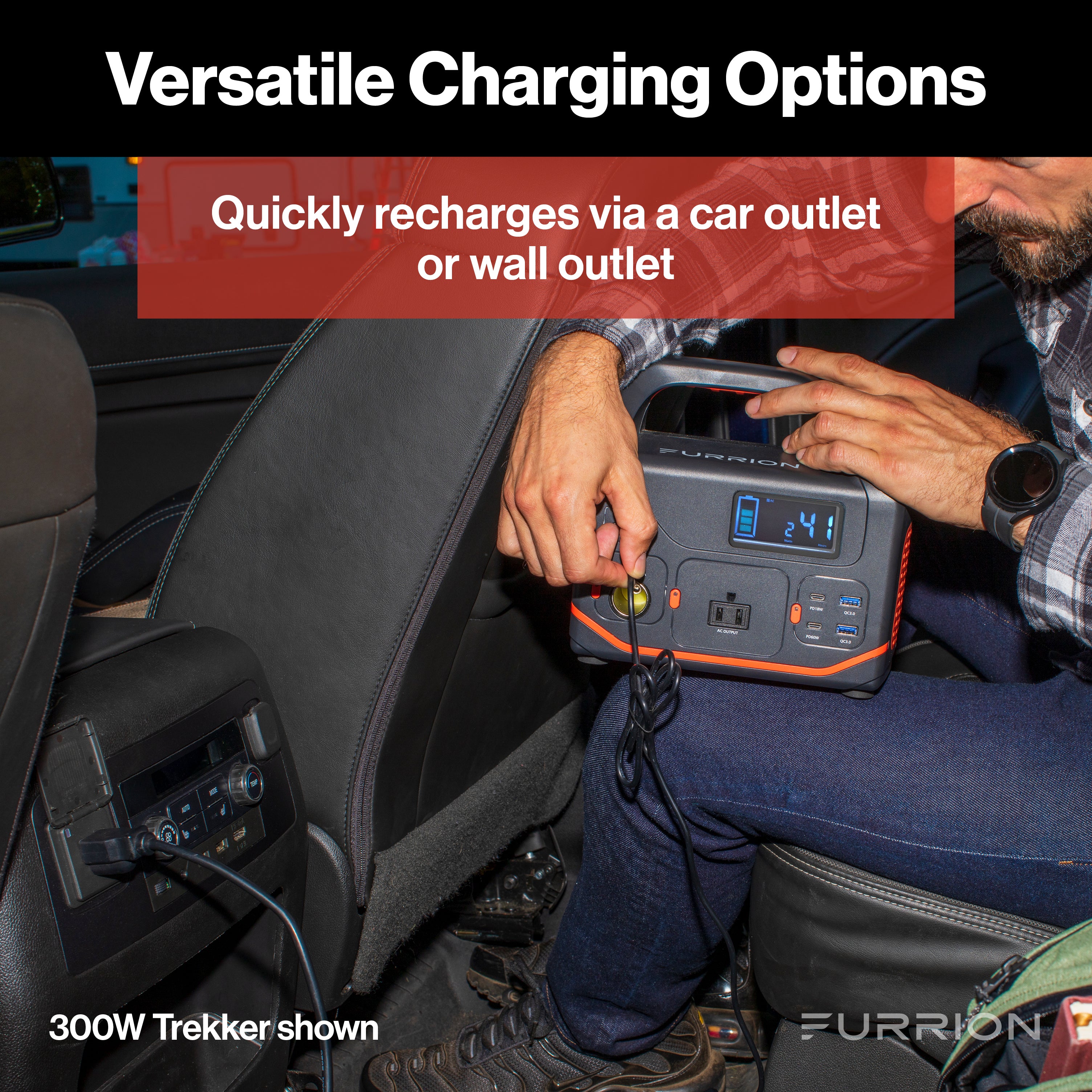 Furrion Trekker 300W Portable Power Station #Dw301 - Image 6