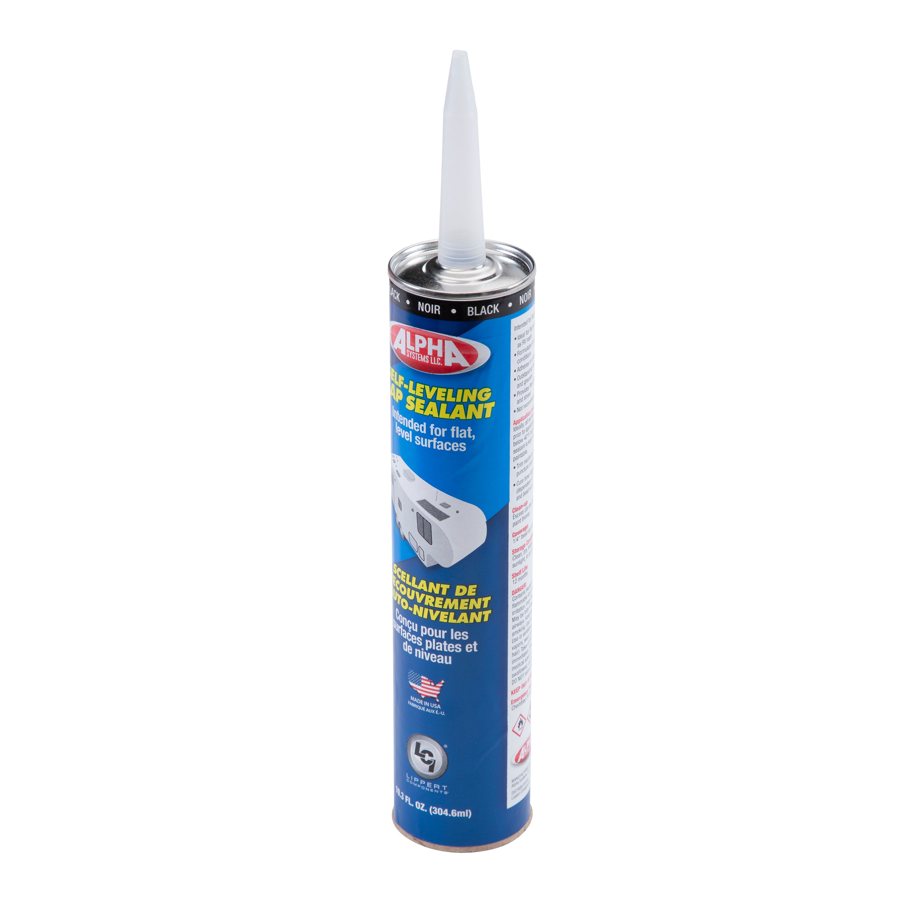 Alpha Systems - 1021 Low Voc Self-Leveling Lap Sealant, Black (10.3 Oz. Tube) - Image 3