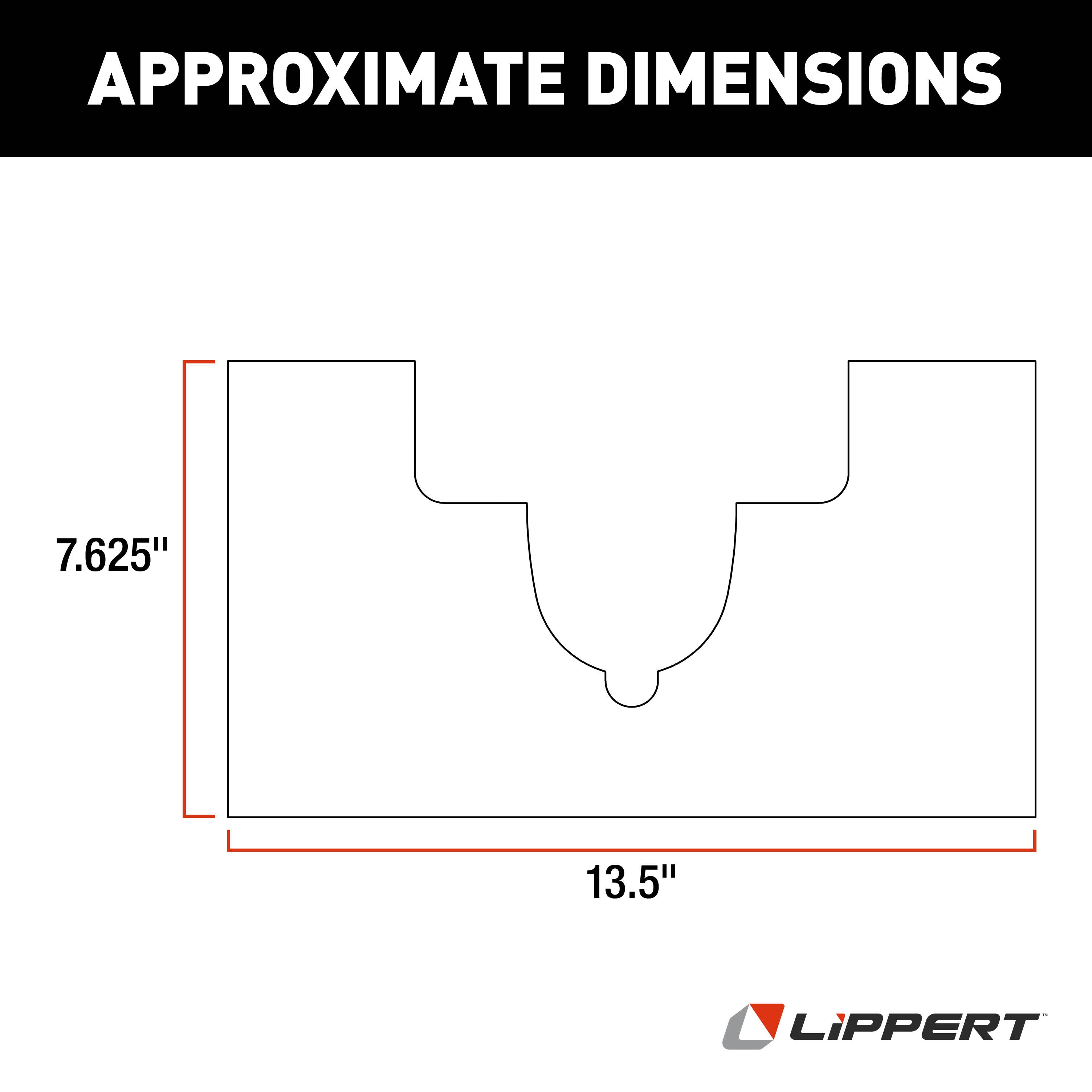 Lippert Standard Steel Plate For Rv Leveling Systems - 13.5" X 7.625" #283541 - Image 2