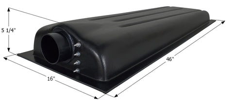 8 Gallon RV Waste Holding Tank Center End Drain 46" x 16" x 5-1/4" (HT706AED) - ships in 2 days