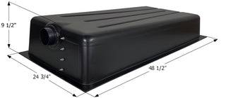 39 Gallon RV Waste Holding Tank Center End Drain 48-1/2" x 24-3/4" x 9-1/2" (HT648ED) - ships in 2 days