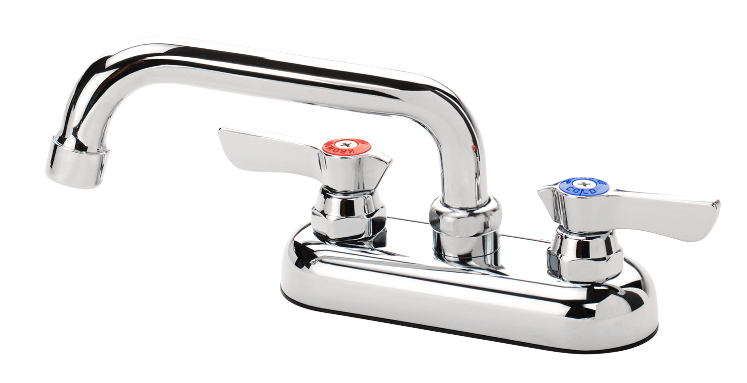 Krowne Silver Series  4" Deck Mount Faucet w/6" Swing Spout 11-406L