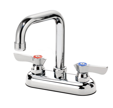 Krowne Silver Series 4" Deck Mount Faucet with 4-1/2" Double Bend Spout 11-435L