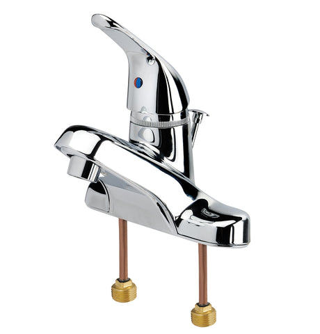 Krowne Silver Series 4" Single Lever Handle Deck Mount Faucet with Pop-up Drain  12-525L
