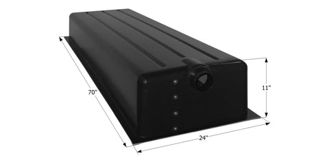 54 Gallon RV Waste Holding Tank Center End Drain 70" x 24" x 11" (HT192ED) - ships in 2 days