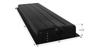 28 Gallon RV Waste Holding Tank Center End Drain 70" x 24" x 6 1/2" (HT192AED) - ships in 2 days