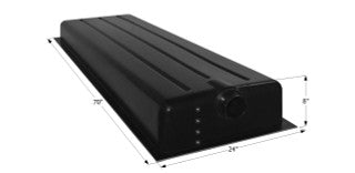 39 Gallon RV Waste Holding Tank Center End Drain 70" x 24" x 8"  (HT192BED)
