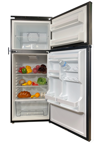 Everchill 10.7 Cu Ft 12 Volt Refrigerator, Darker Stainless Steel w/Travel Lock  BCD280WEV804H-6