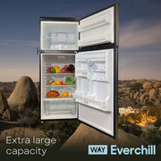 Everchill 10.7 Cu Ft 12 Volt Refrigerator, Darker Stainless Steel w/Travel Lock  BCD280WEV804H-6