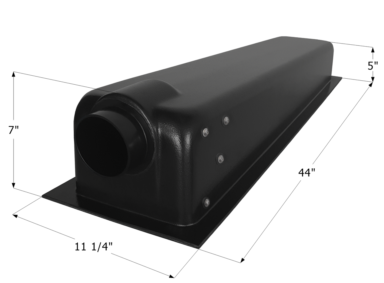8 Gallon RV Waste Holding Tank Center End Drain 44" x 11 1/4" x 7" (HT400ED) - ships in 2 days