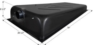 48 Gallon RV Waste Holding Tank Center End Drain 70" x 28 1/2" x 8 1/2" (HT543ED) - ships in 2 days