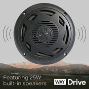 DRIVE 6" Built-in Marine-Grade Bluetooth Speaker (pair)  2022302178/M600BT   IN STOCK