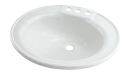 Single Oval Lavatory Sink - White or Parchment Only