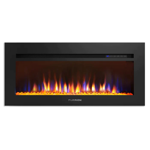 Furrion Built-In 34" Electric RV Fireplace w/Crystals - 2021123732/FF34SC15A-BL