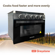 Greystone 17" Stainless or Black 2 in 1 Gas Range, 12 Volt, LP    IN STOCK