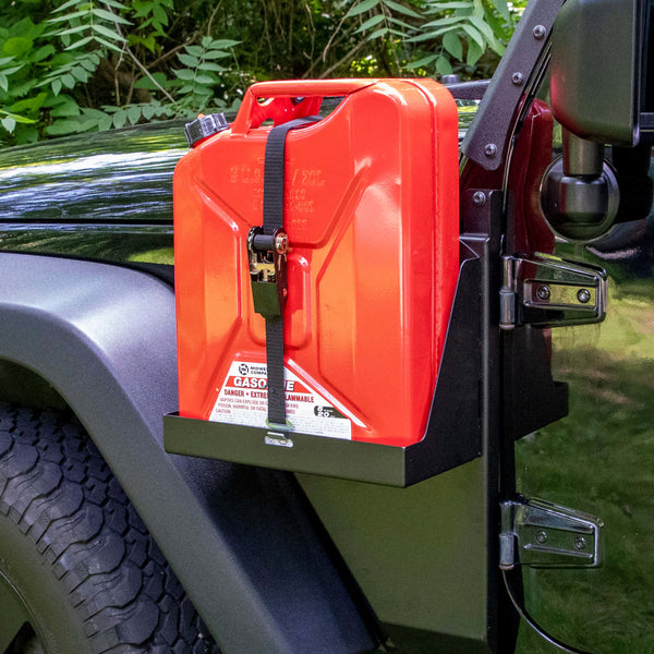 MORryde JP54-018 Jeep Wrangler JK Side Jerry Can Mount w/Tray driver s