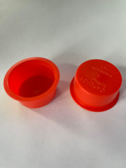 1-1/4" (1.284") Round Red Polypropylene Plug  T-14X (In Stock)