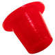 1" 1.04" Round Red Polypropylene Plug  T-12X