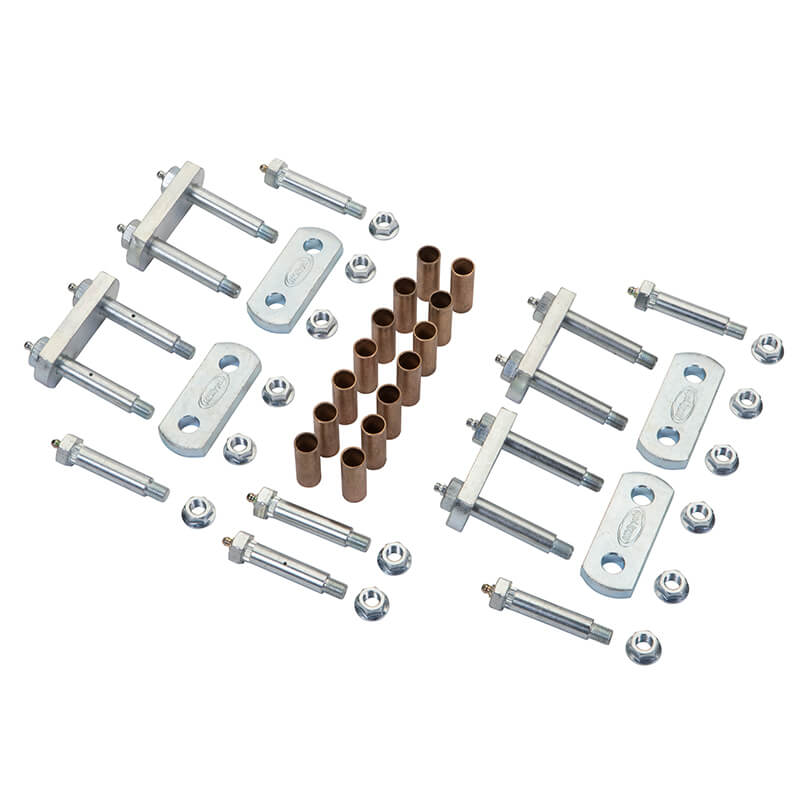 LRE12-017 Heavy Duty Shackle Upgrade Kit for Triple Axle Trailers w/Correct Track* - IN STOCK