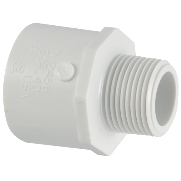 PVC Sch. 40 - MALE ADAPTER (MIPT x SLIP)  4604